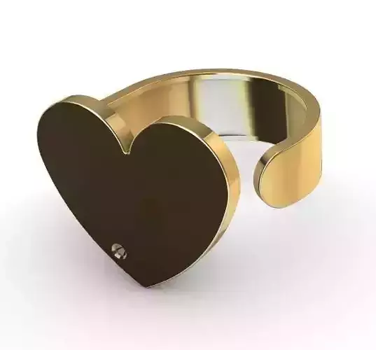 Anel Coracao Regulavel 