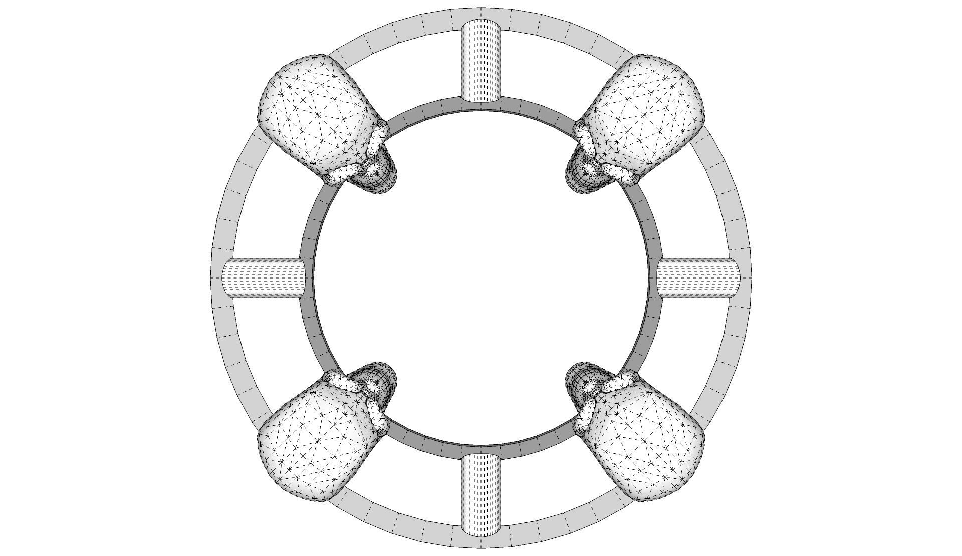Skull Ashtray 3D model_8