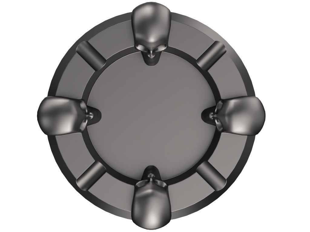 Skull Ashtray 3D model_2