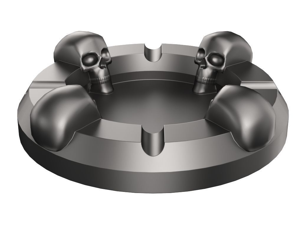 Skull Ashtray 3D model_3
