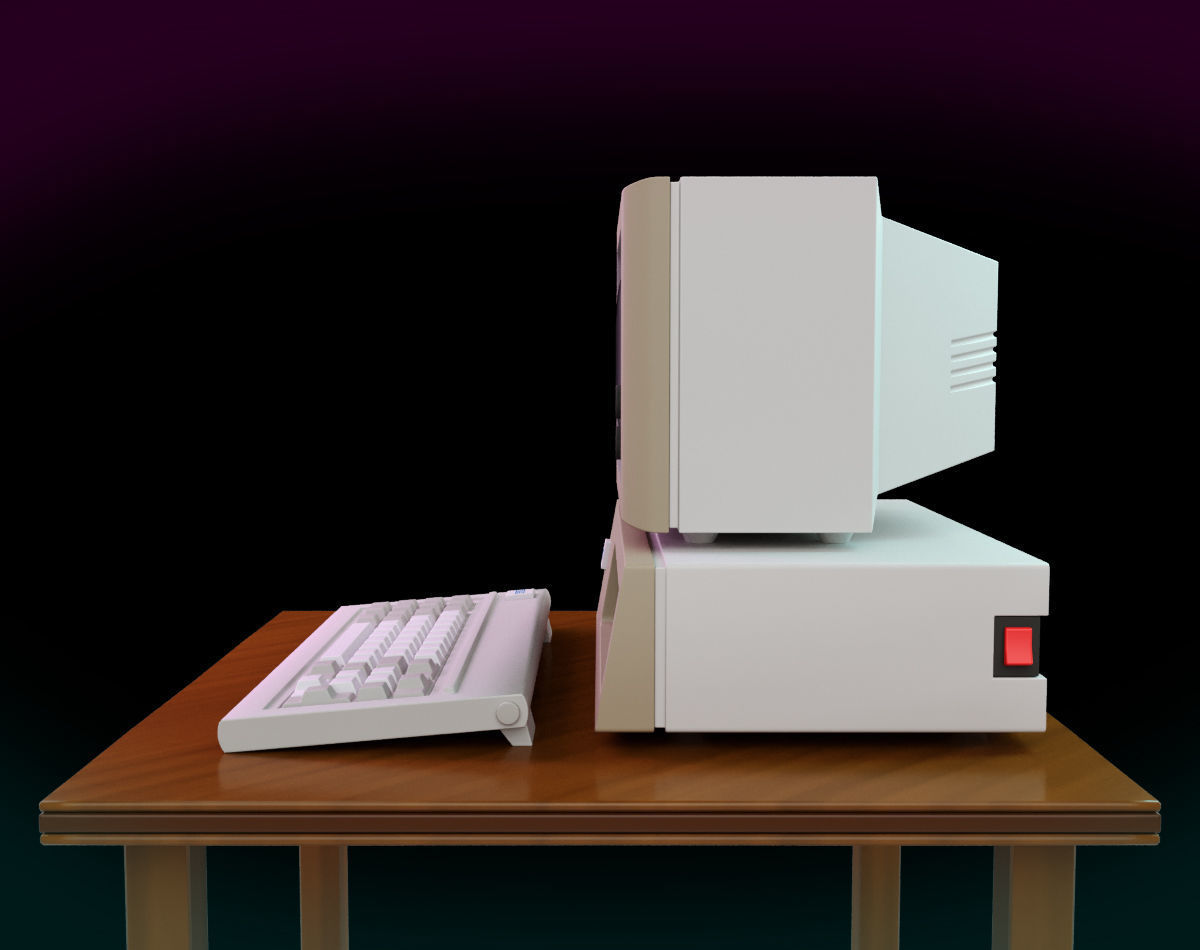 Vintage IBM PC XT Style Miniature 3D print model_19