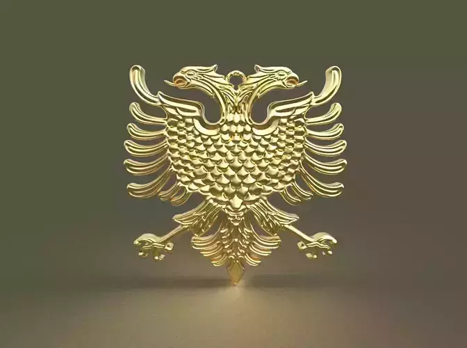    Albanian eagle pendent 3D print model
