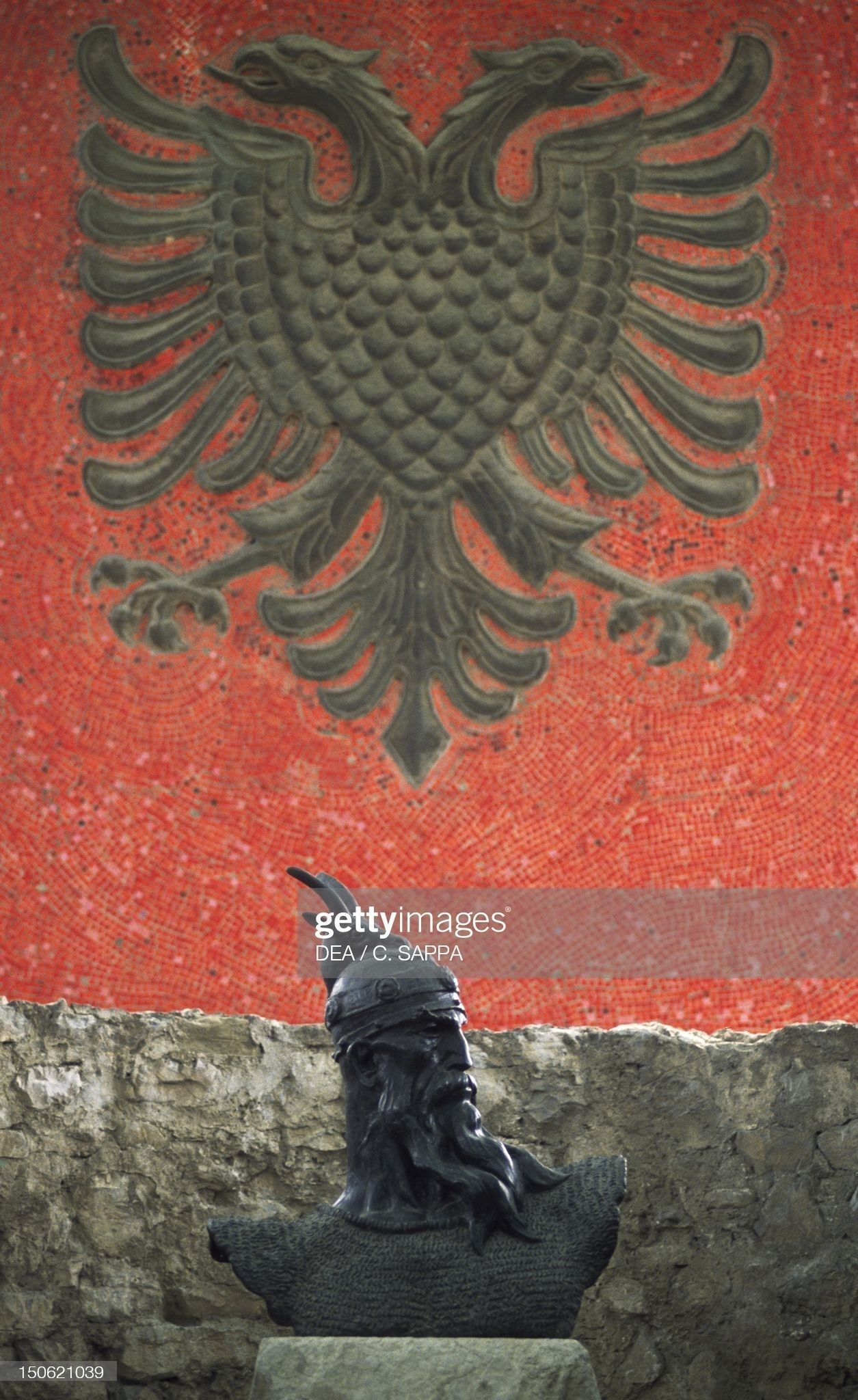 Albanian eagle pendent 3D print model_8