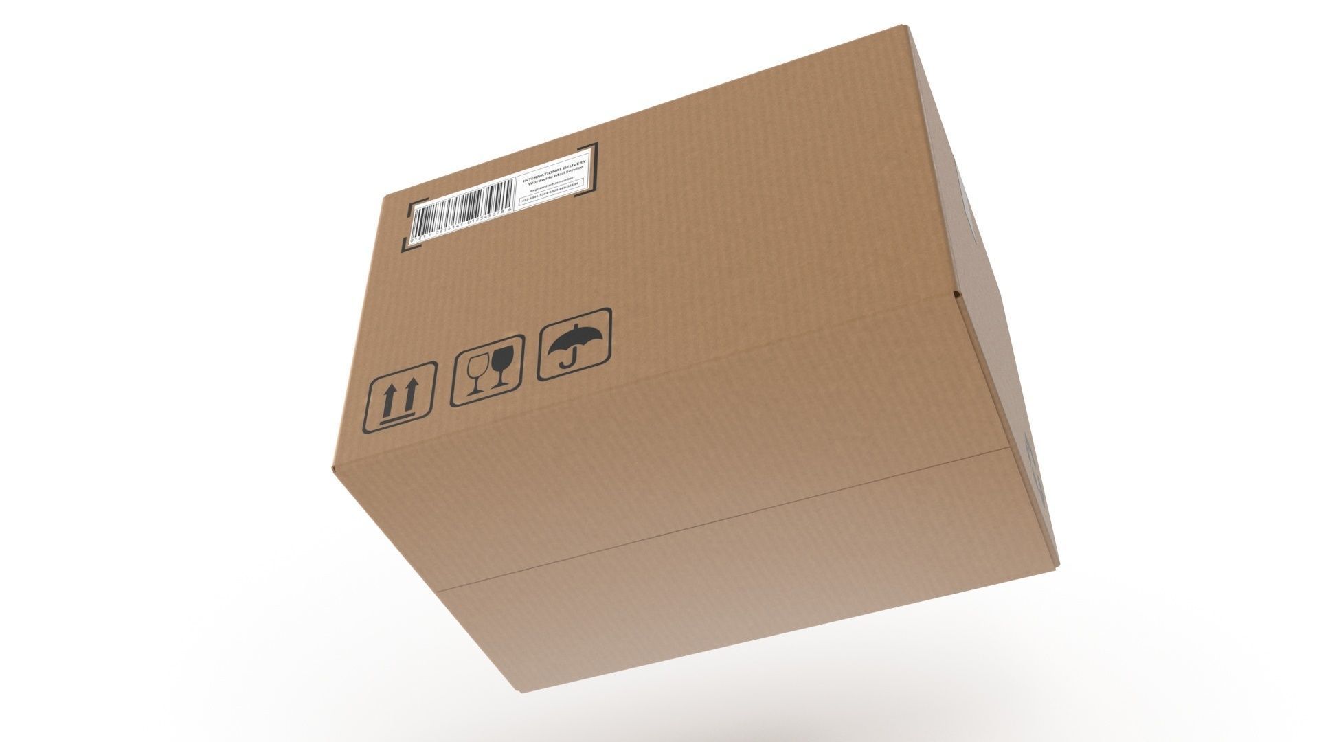 Cardboard boxes 02 3D Model Collection_16