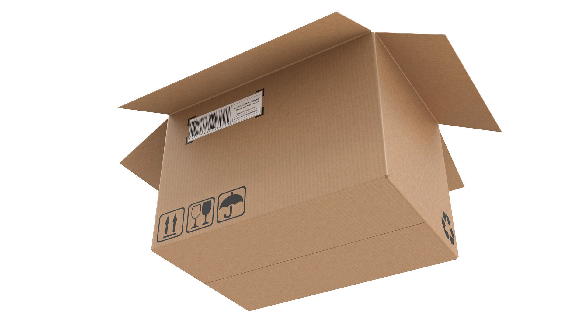 Cardboard boxes 02 3D Model Collection_8