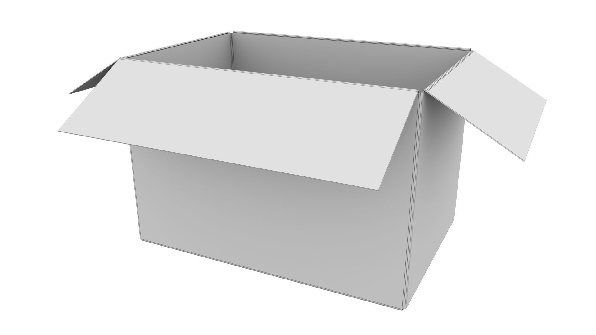 Cardboard boxes 02 3D Model Collection_10