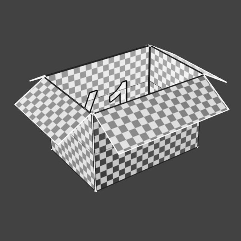 Cardboard boxes 02 3D Model Collection_12