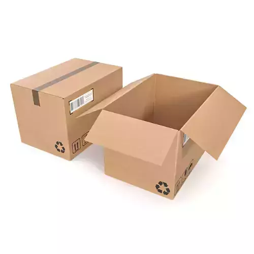 Cardboard boxes 02 3D Model Collection