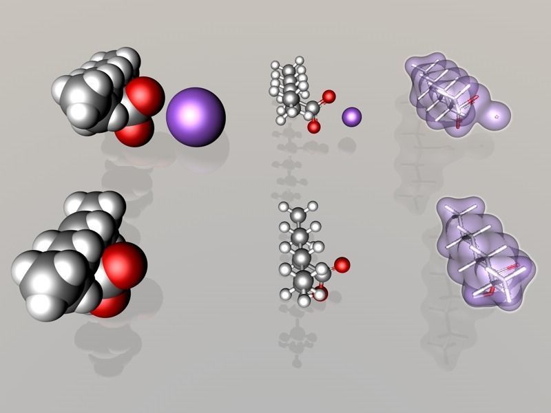 Valproic acid and sodium valproate molecules 3D model_1