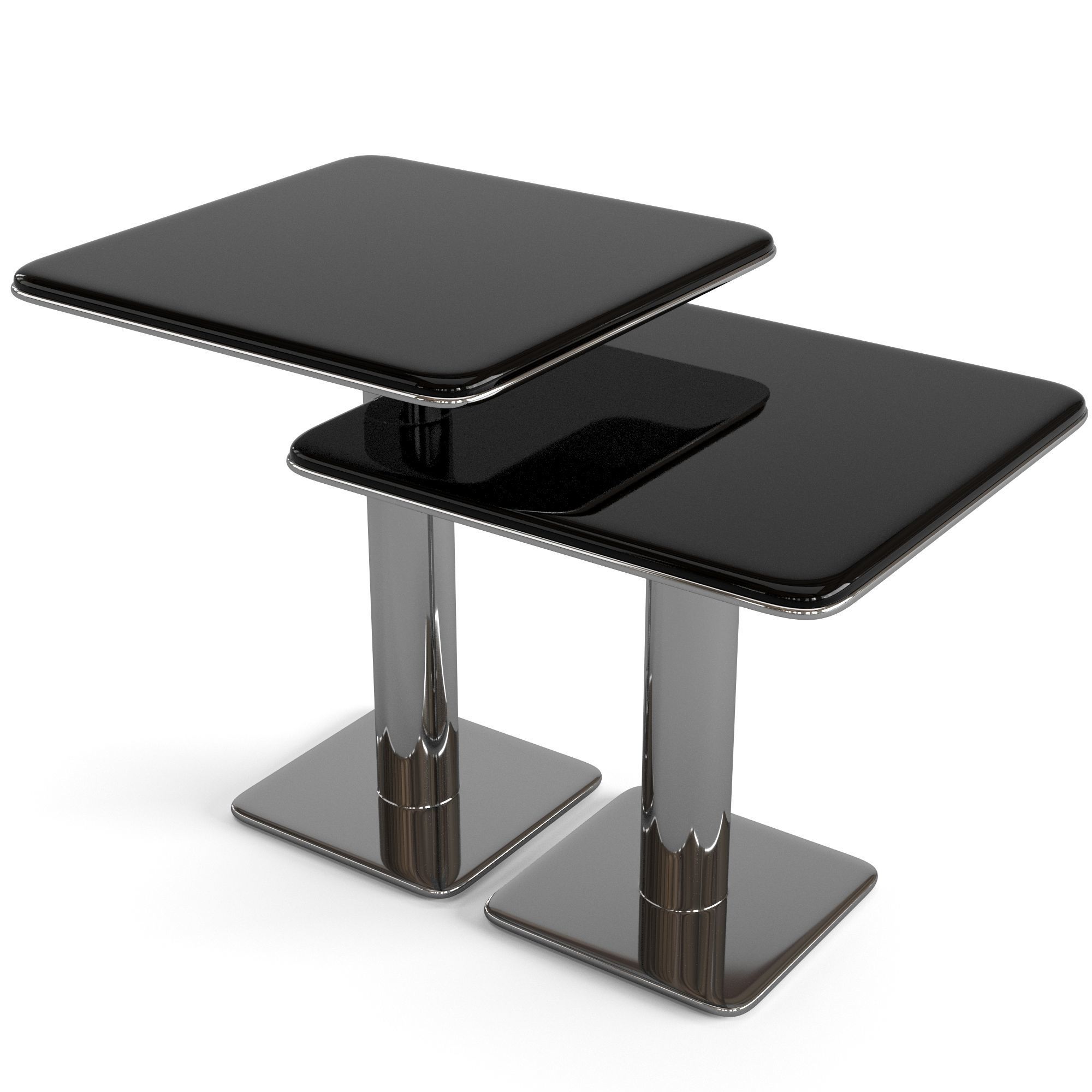 Minotti Kyle Coffee Table Set 3D model_3