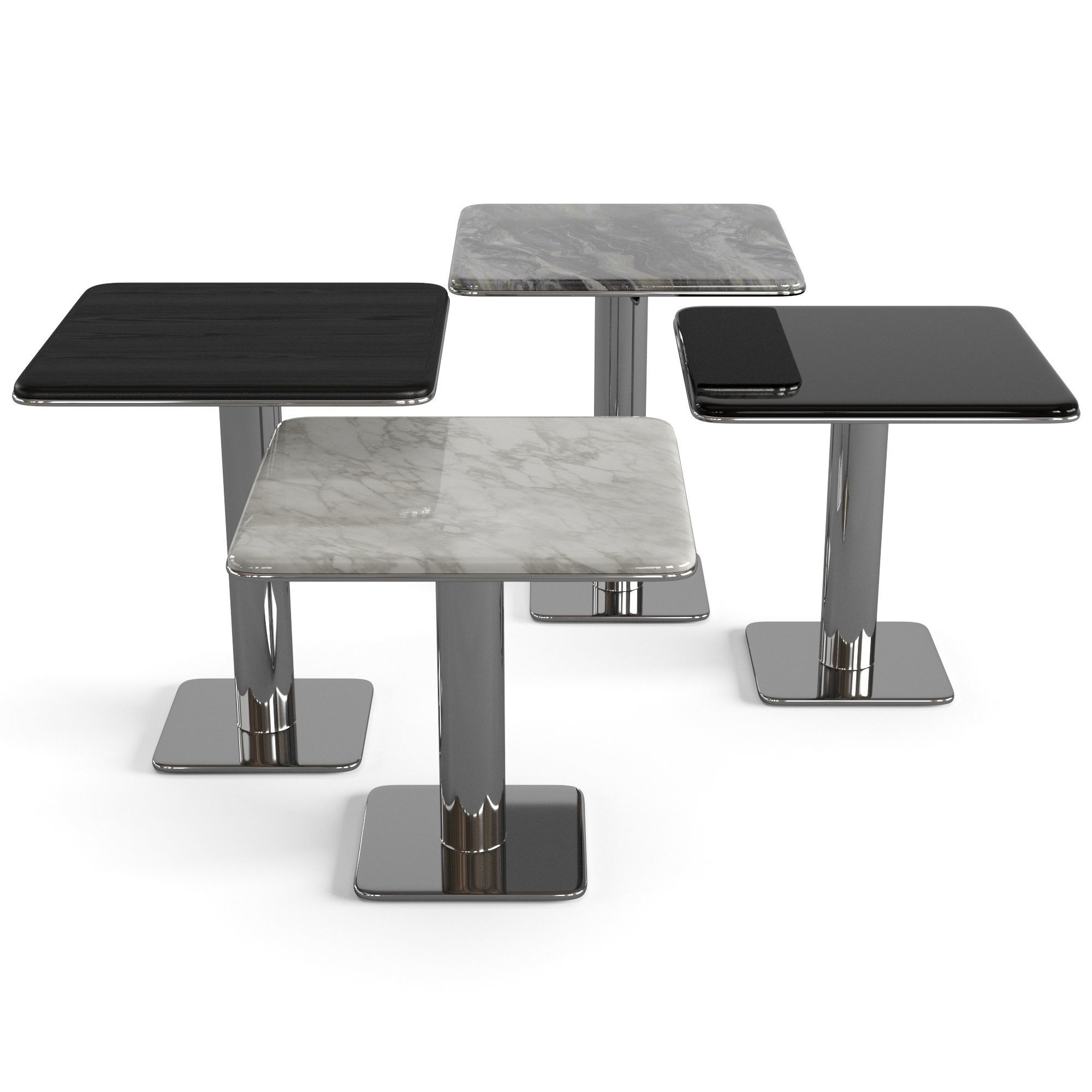 Minotti Kyle Coffee Table Set 3D model_7