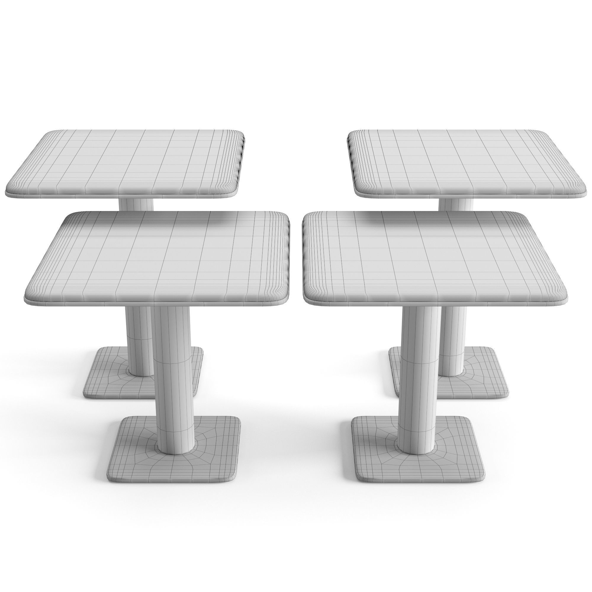 Minotti Kyle Coffee Table Set 3D model_6