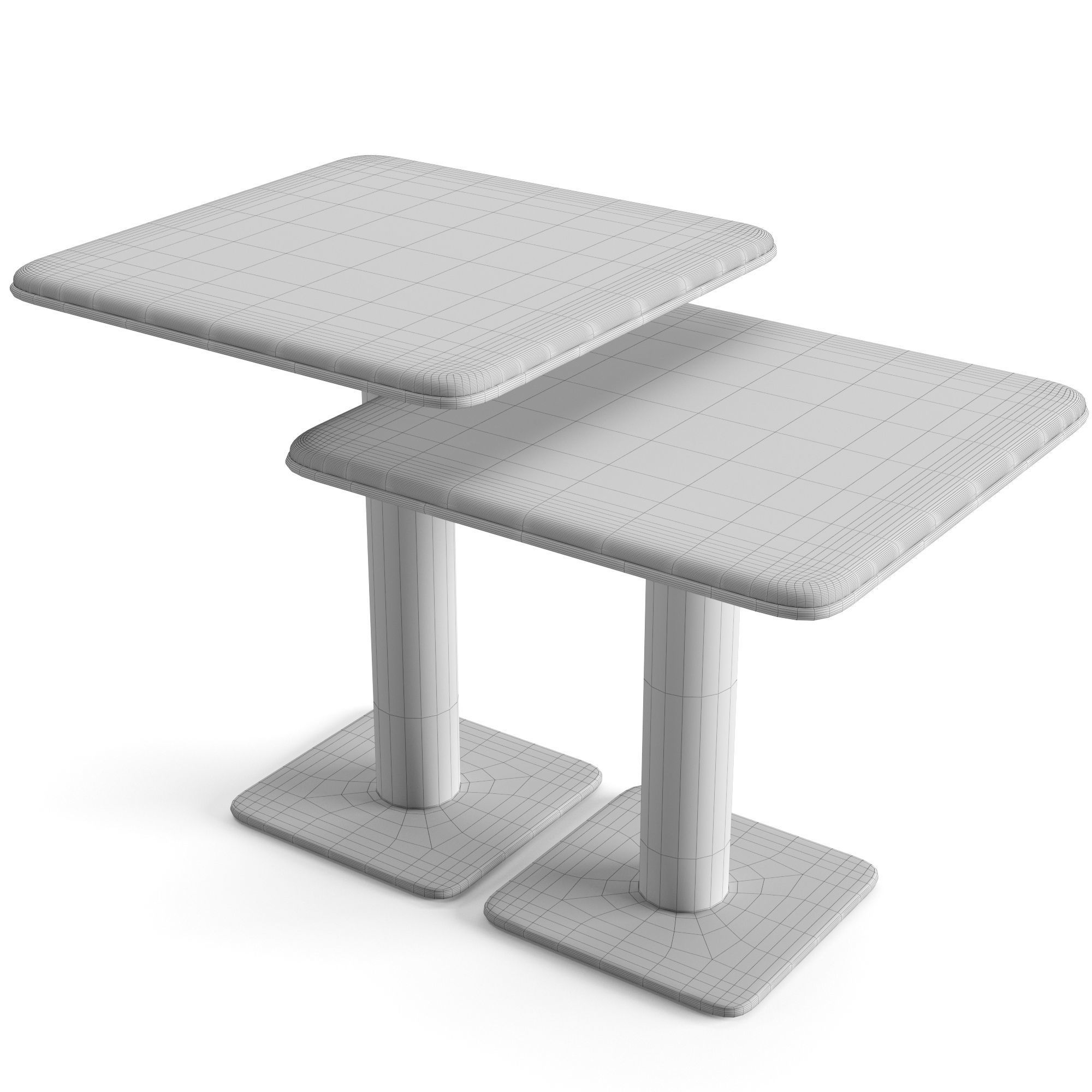 Minotti Kyle Coffee Table Set 3D model_5