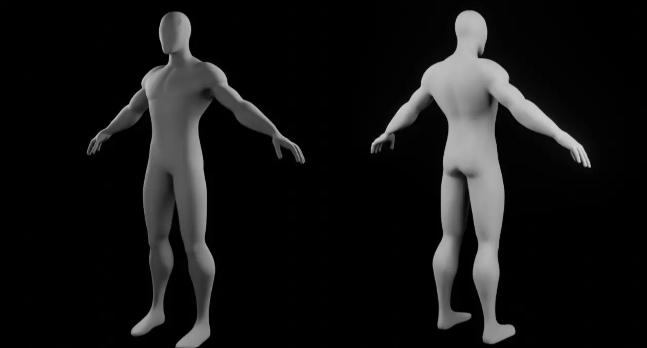 Base Mesh Spider Man Free 3D model 3D model_0