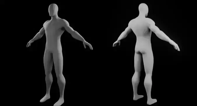 Base Mesh Spider Man Free 3D model