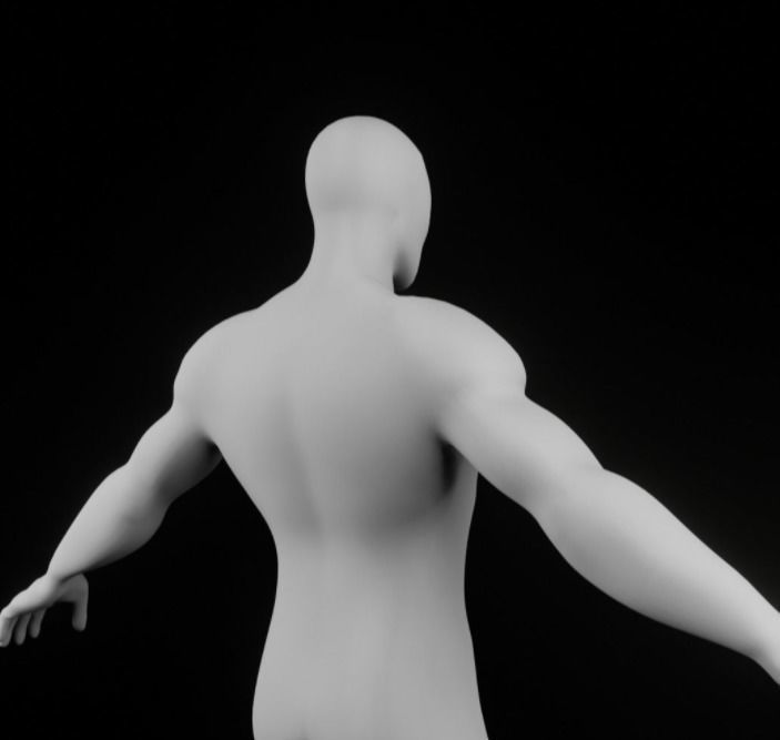 Base Mesh Spider Man Free 3D model 3D model_4