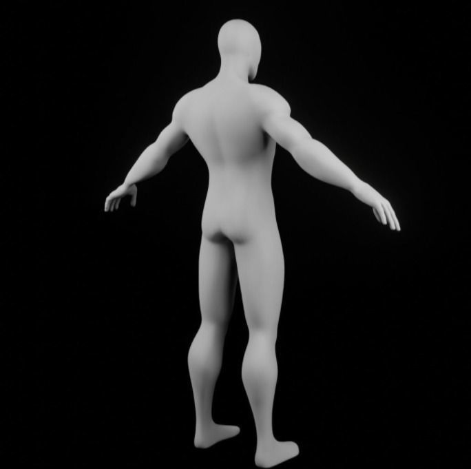 Base Mesh Spider Man Free 3D model 3D model_3