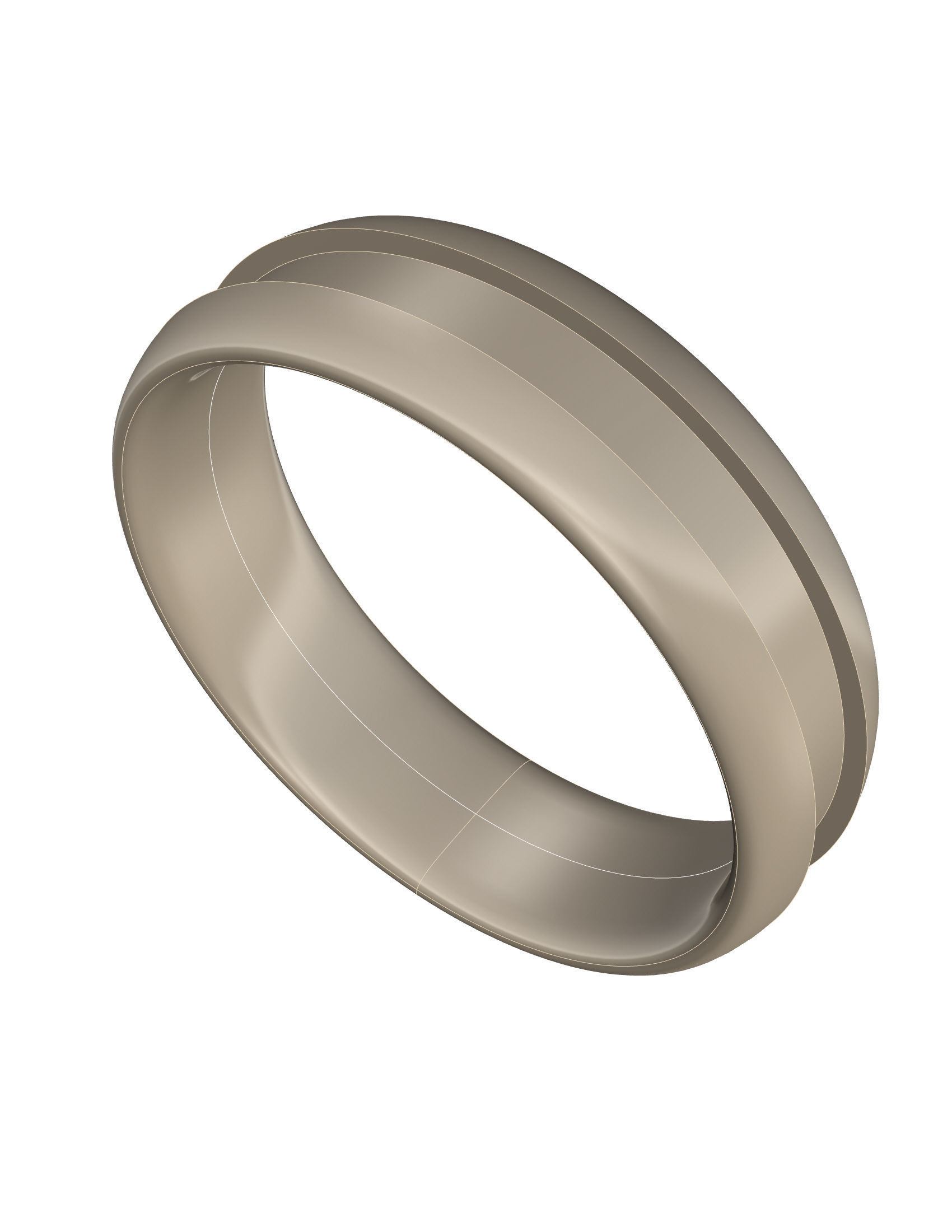 Wedding Band Men 3D print model_2
