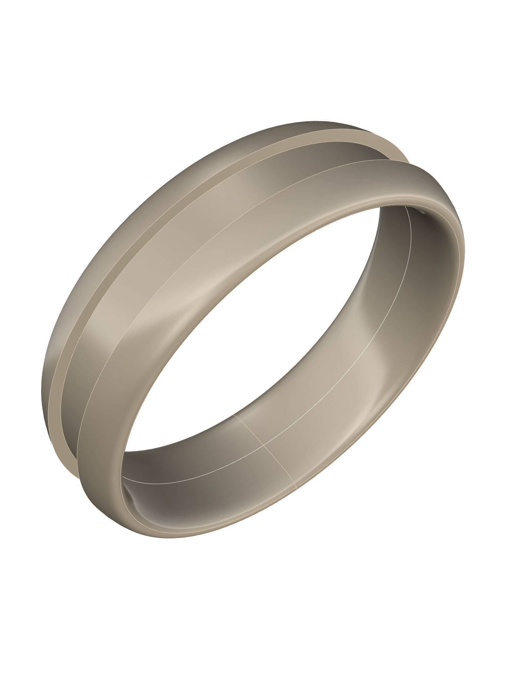 Wedding Band Men 3D print model_3