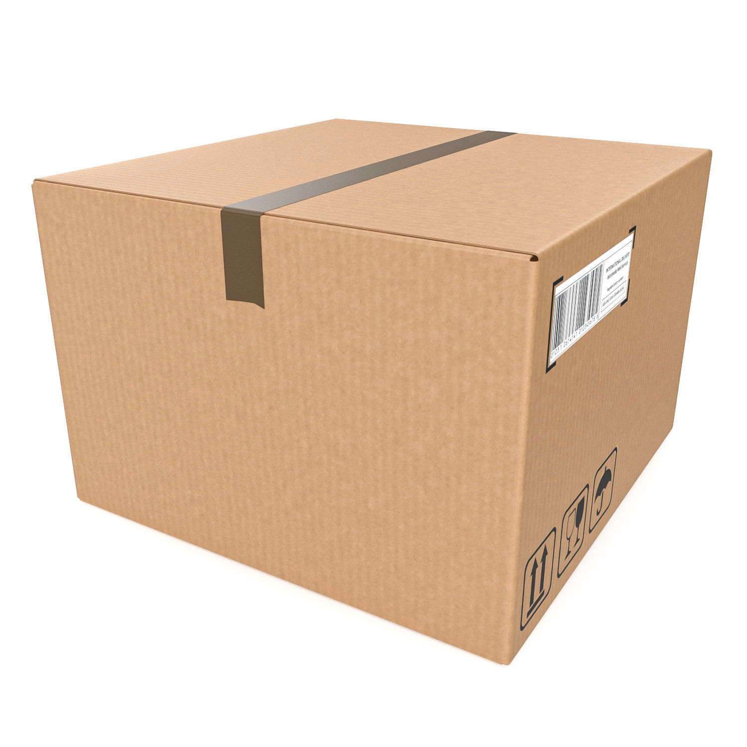 Cardboard boxes 03 3D Model Collection_2