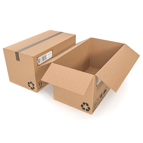 Cardboard boxes 04 3D Model Collection