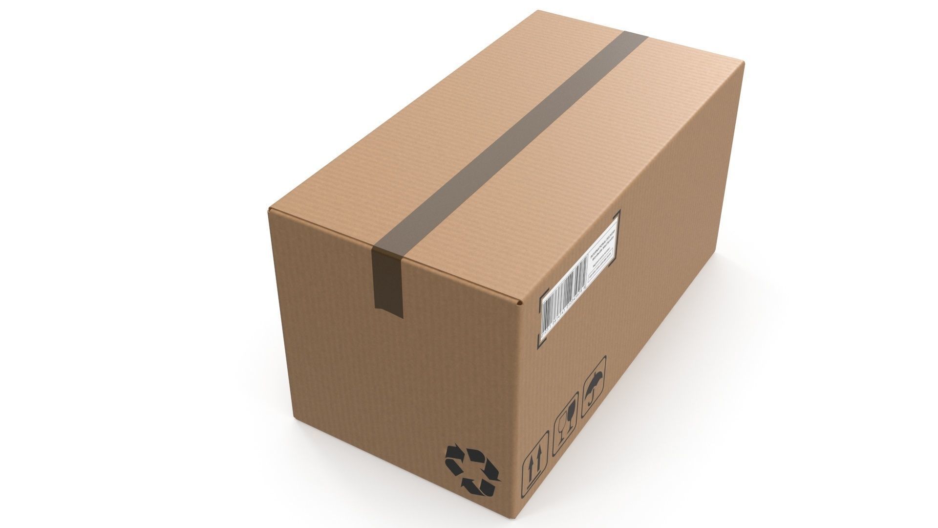 Cardboard boxes 04 3D Model Collection_6