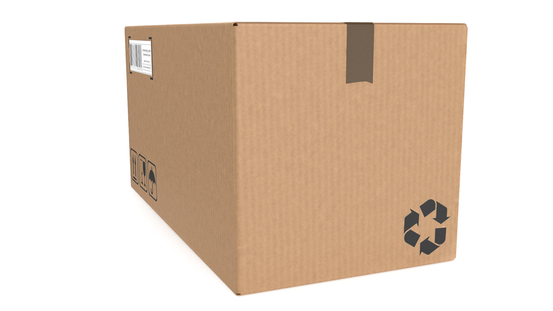 Cardboard boxes 04 3D Model Collection_4