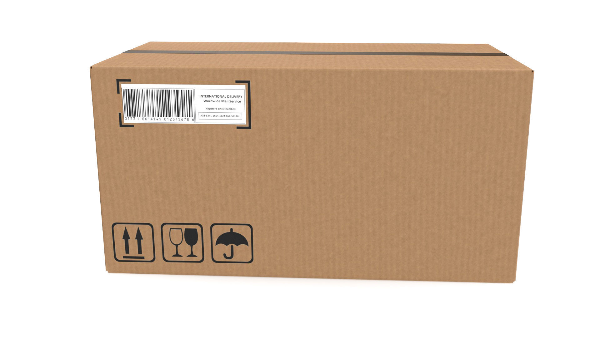 Cardboard boxes 04 3D Model Collection_5