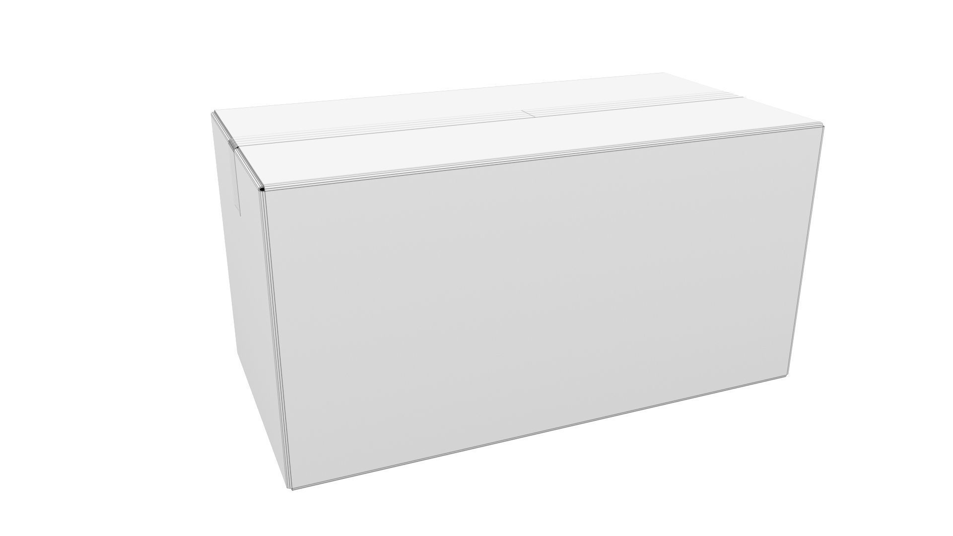 Cardboard boxes 04 3D Model Collection_9