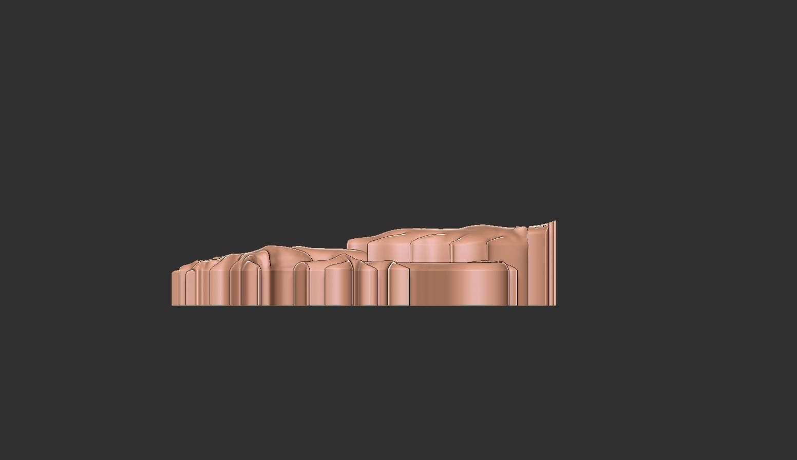 heraldic lion jewelry piece 3D print model_8