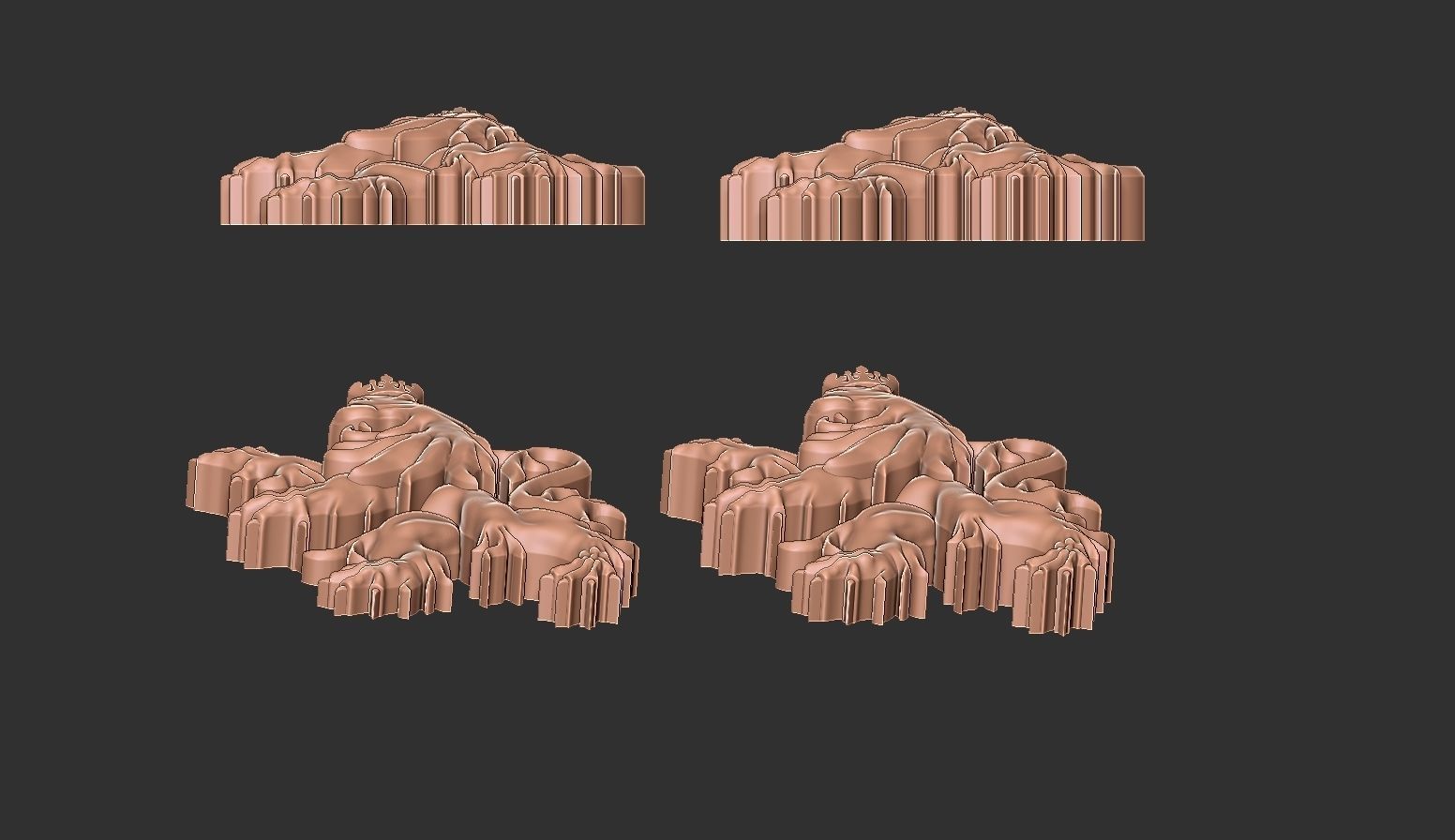 heraldic lion jewelry piece 3D print model_15