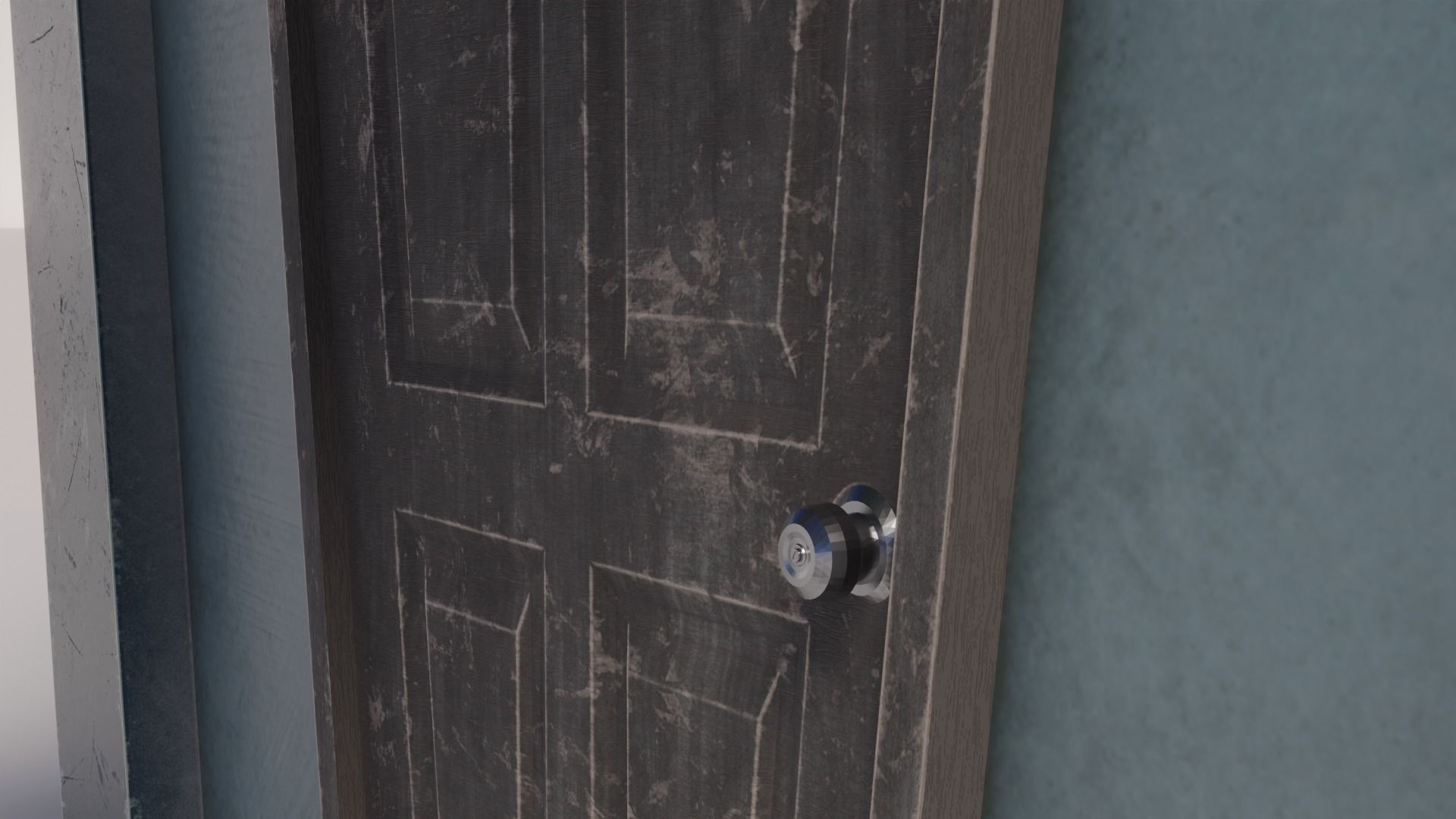 Old Dirty Toon House Low-poly 3D model_13