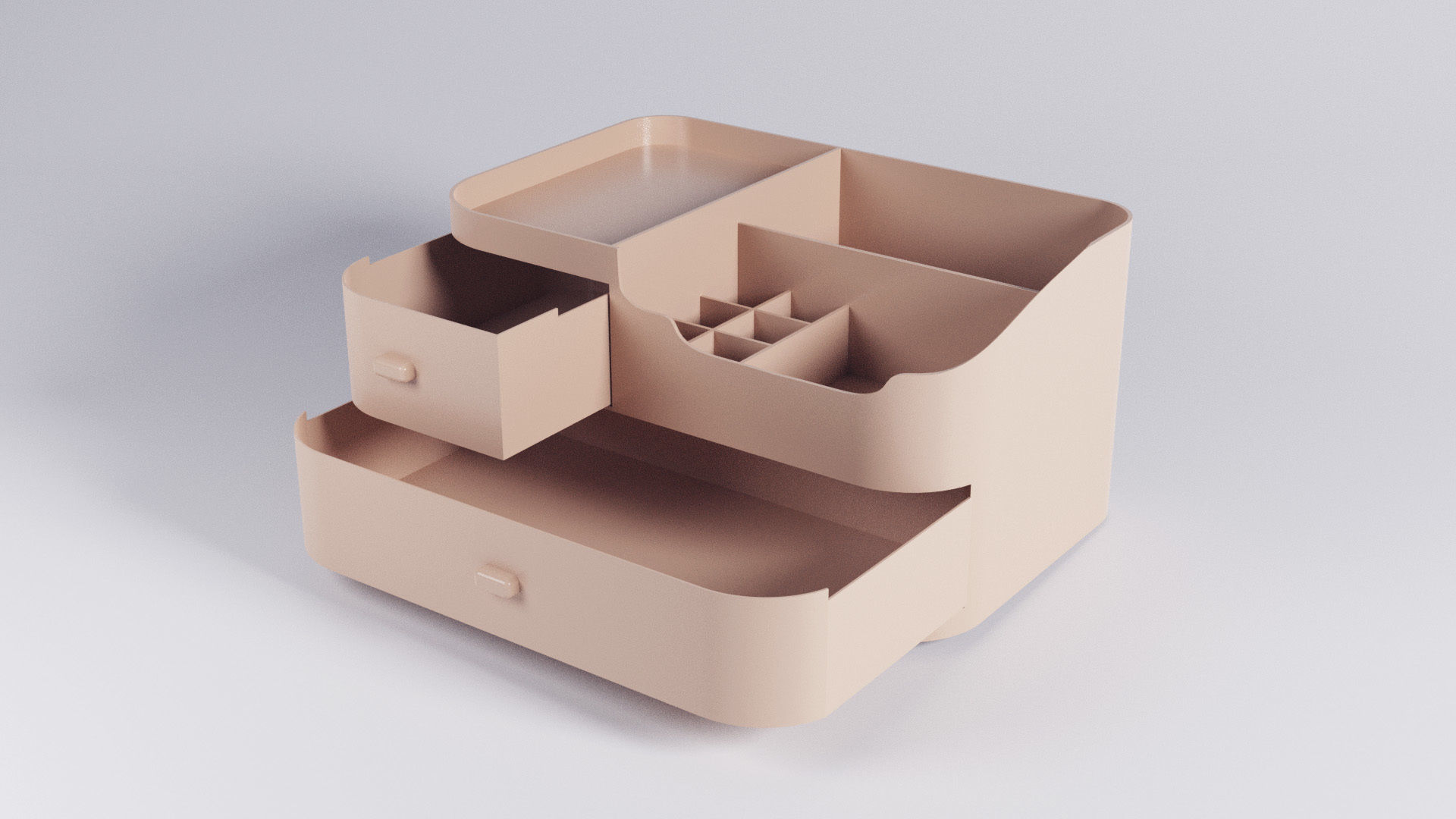 Printable Cosmetic Holder Organizer Container 3D print model_1