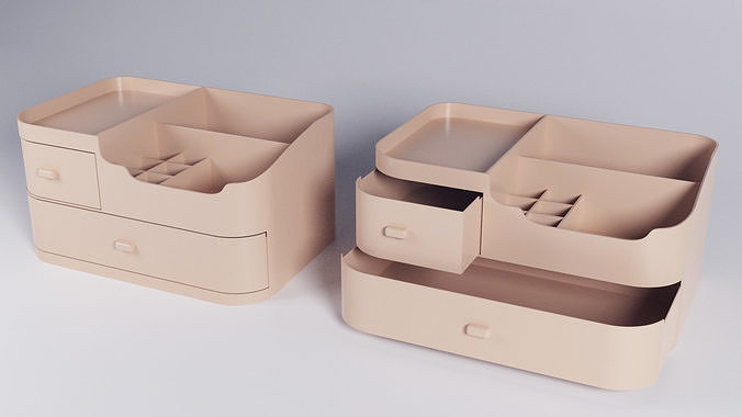 Printable Cosmetic Holder Organizer Container 3D print model