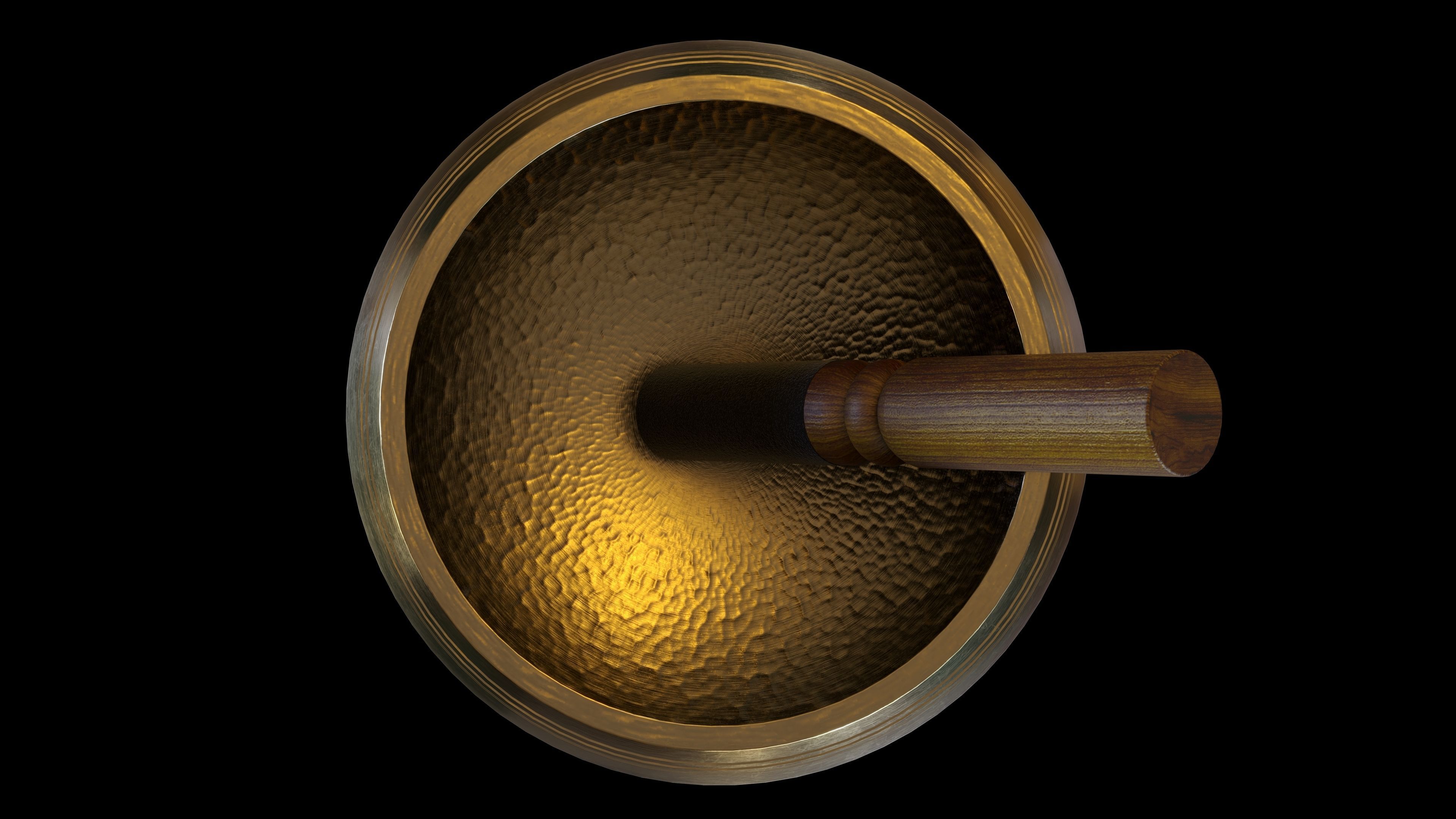 Tibetan Singing Bowl 3D model_5