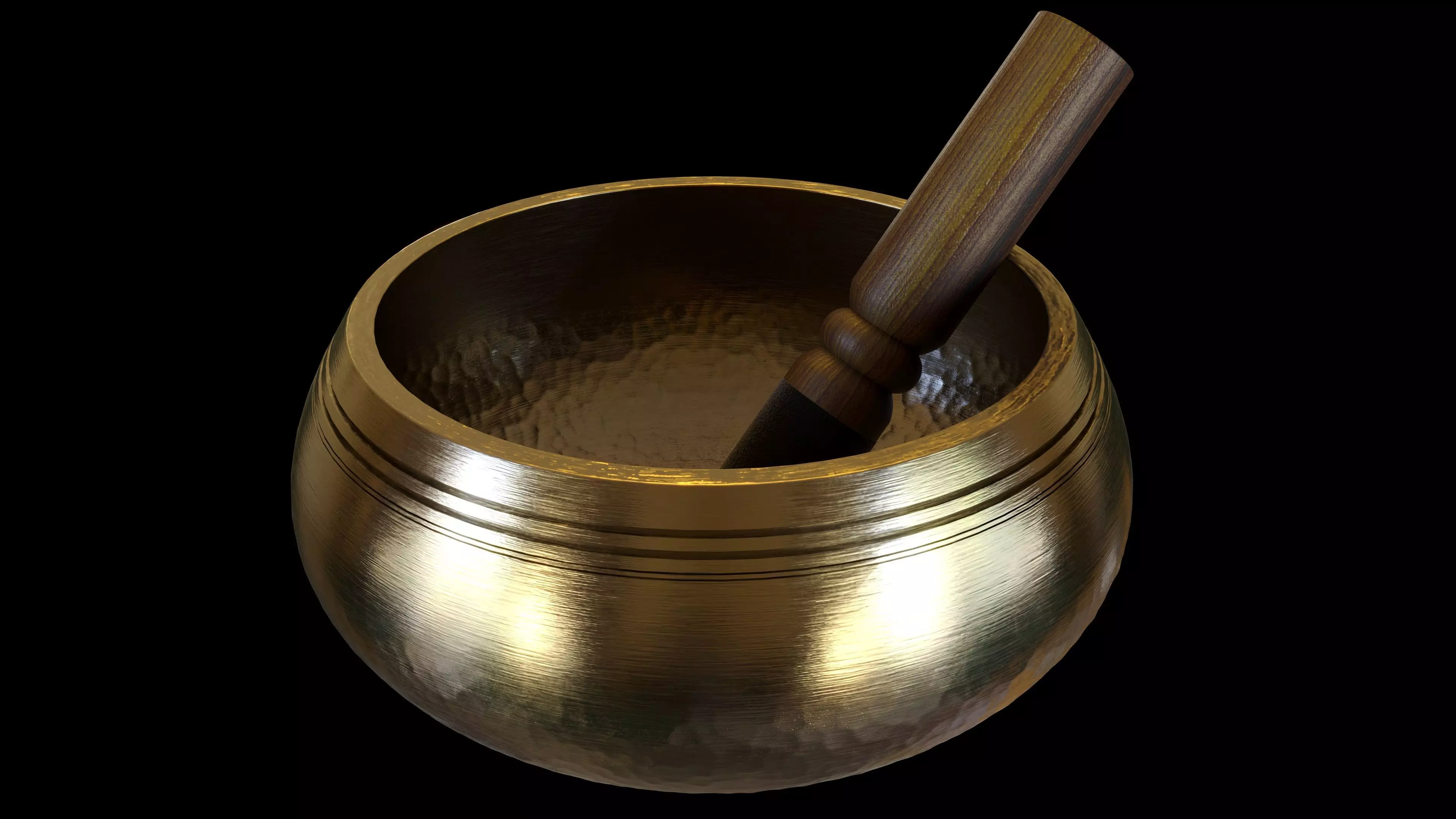 Tibetan Singing Bowl 3D model_0