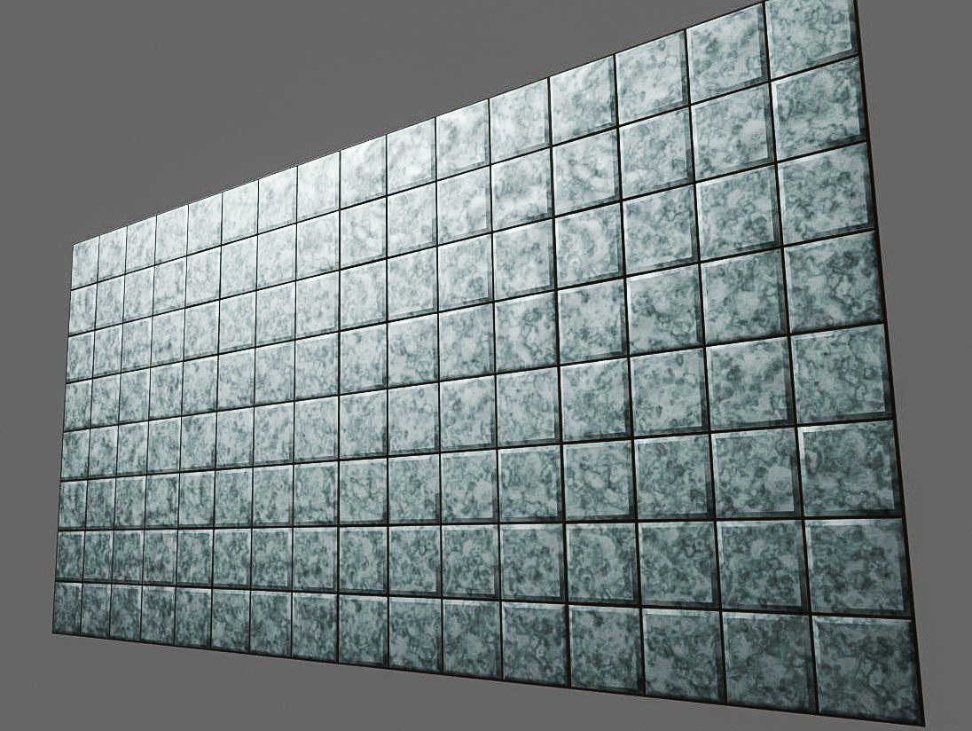 Bathroom Tiles 3D Model Low-poly 3D model_2