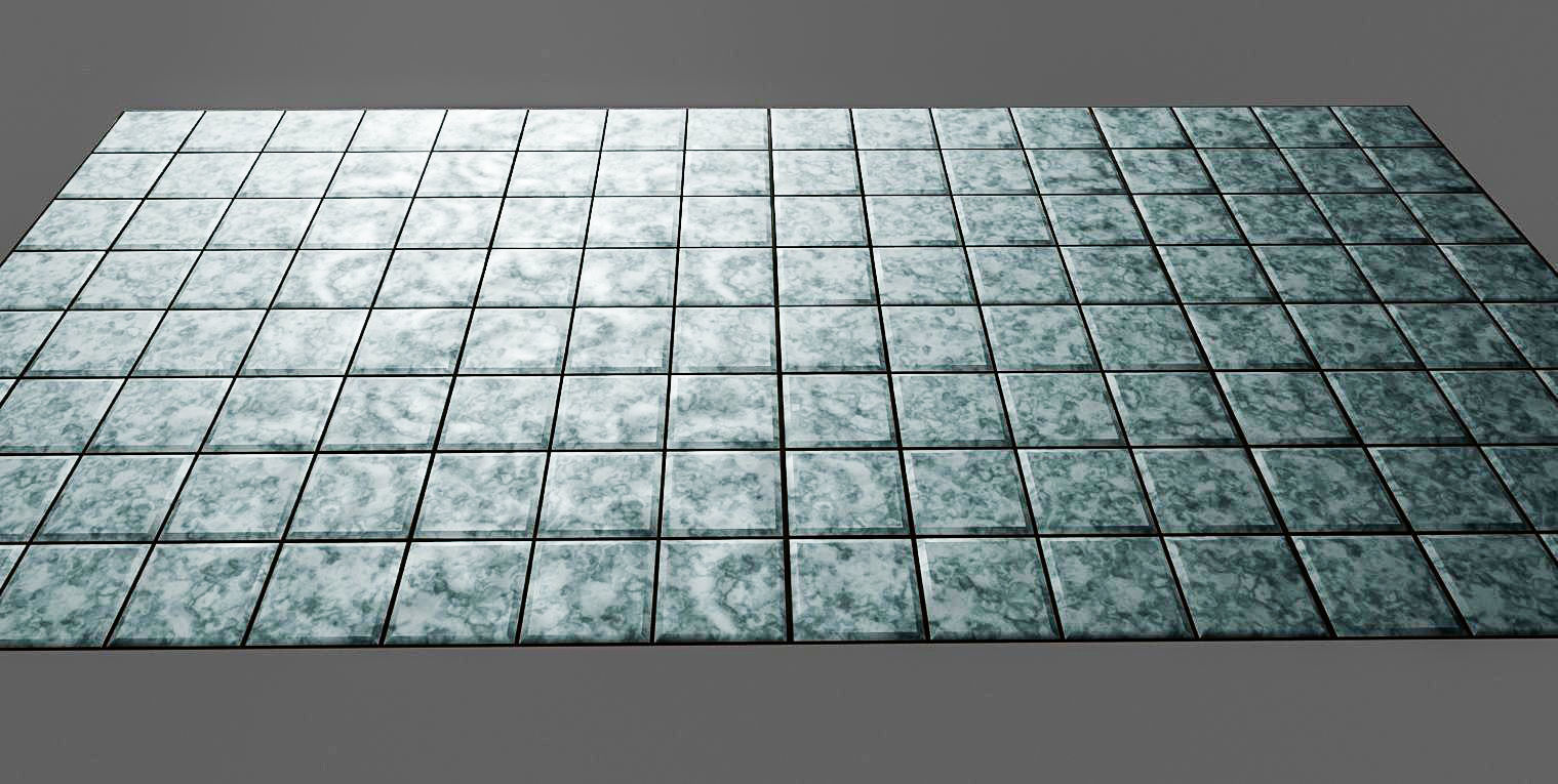 Bathroom Tiles 3D Model Low-poly 3D model_3