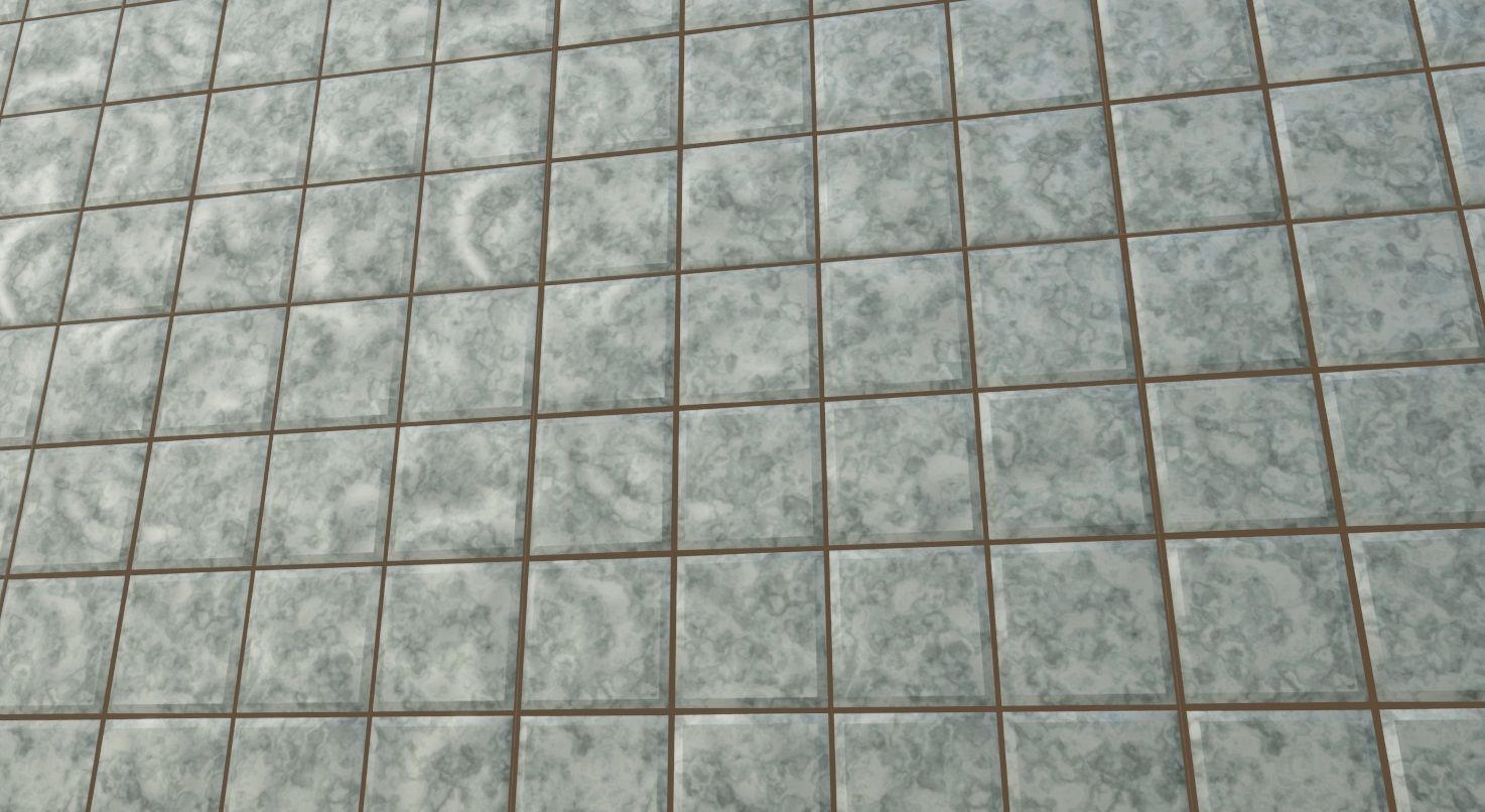 Bathroom Tiles 3D Model Low-poly 3D model_10