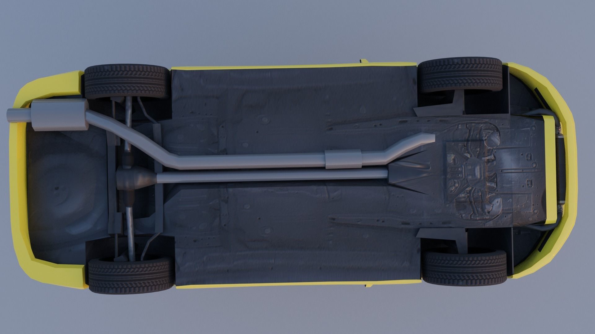 Mitsubishi Lancer Evolution 7 Low-poly 3D model_13