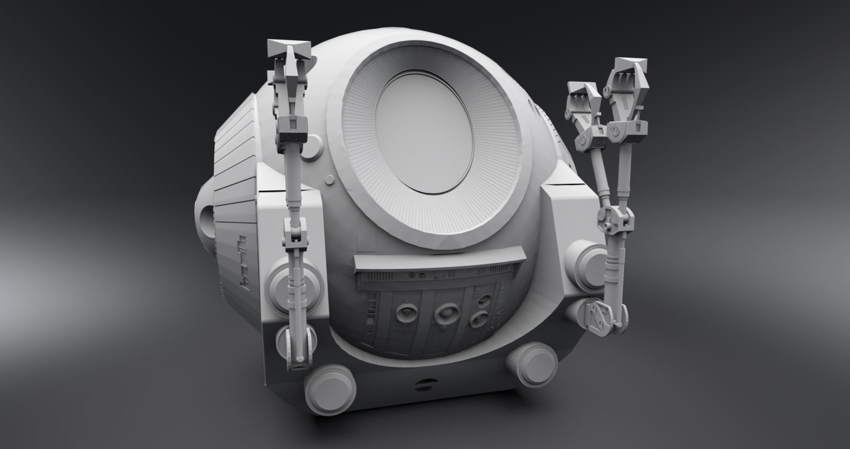EVA POD Scale Model  3D print model_4