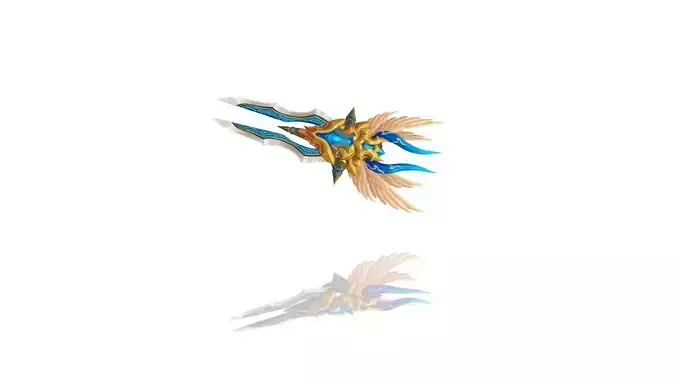 Angel Battle-Gloves Low-poly 3D model