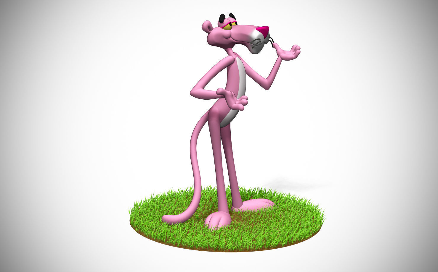 Pink Panther 3D print model_4