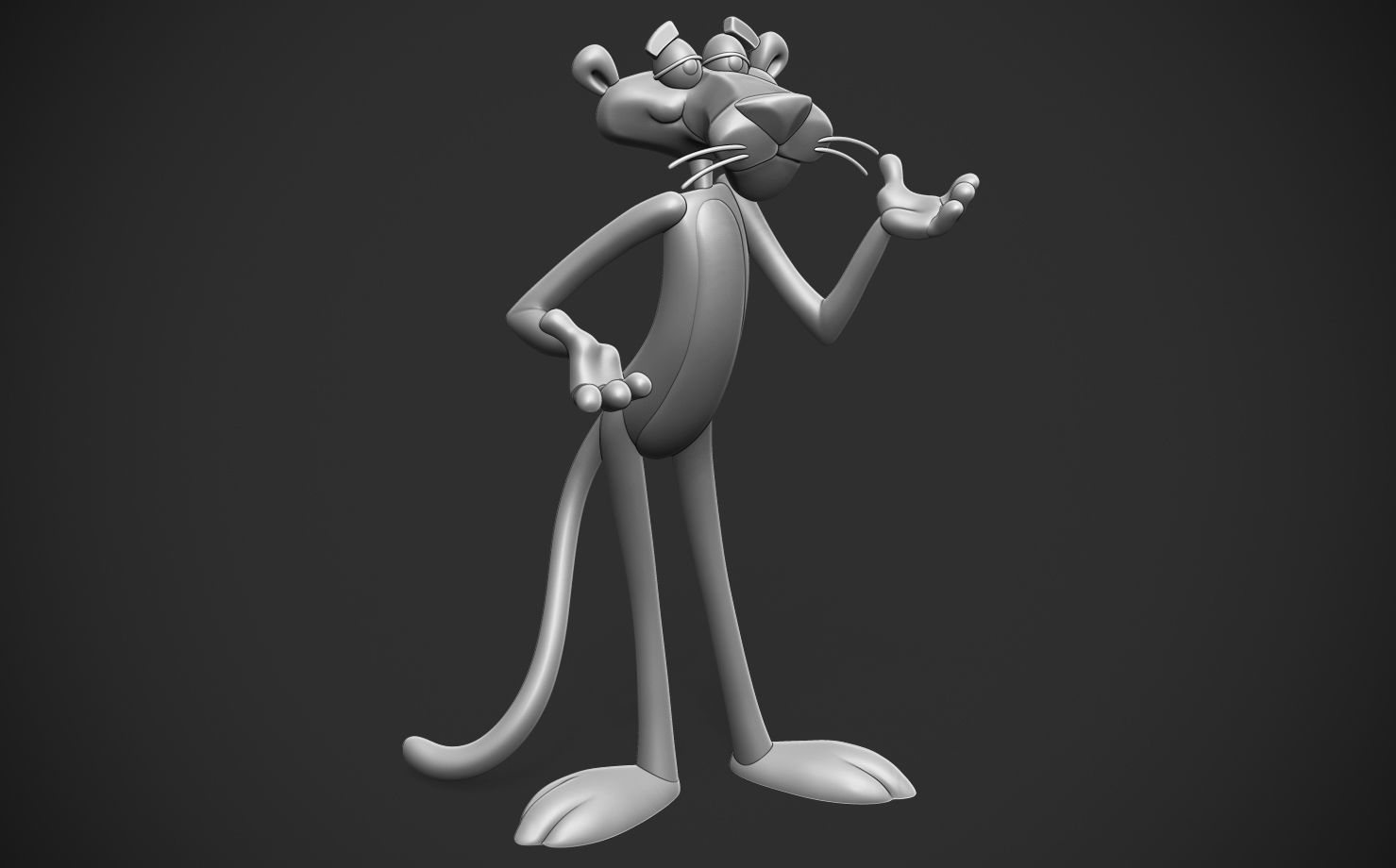 Pink Panther 3D print model_8