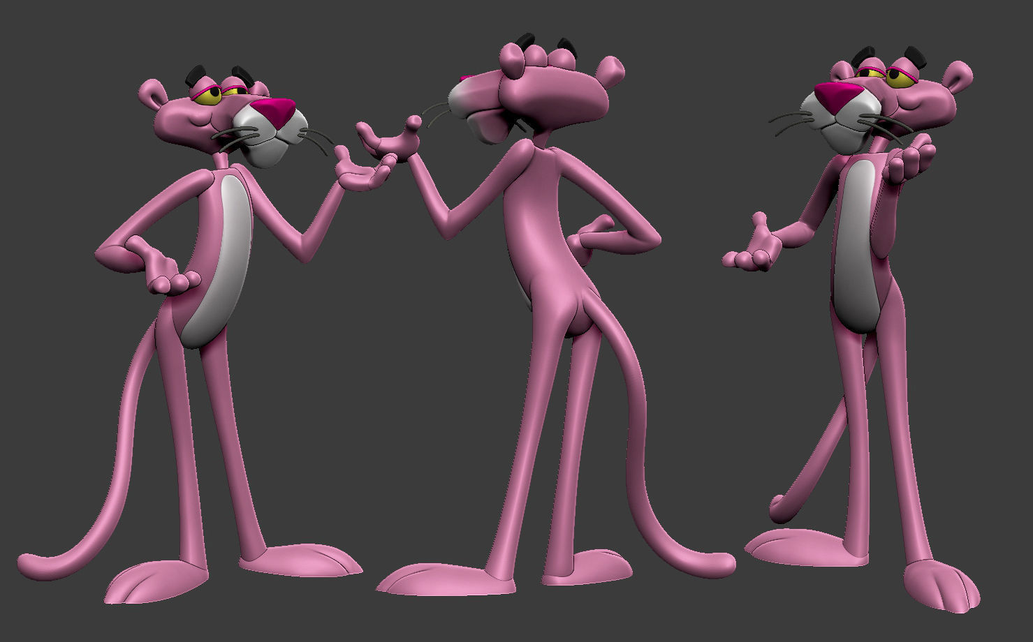 Pink Panther 3D print model_1