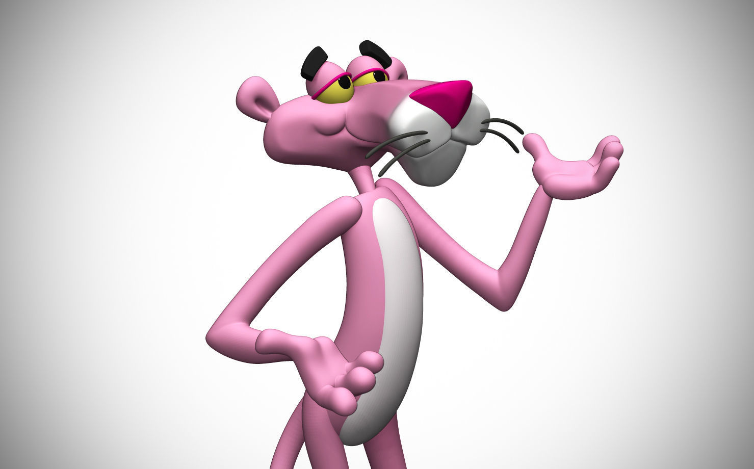 Pink Panther 3D print model_2