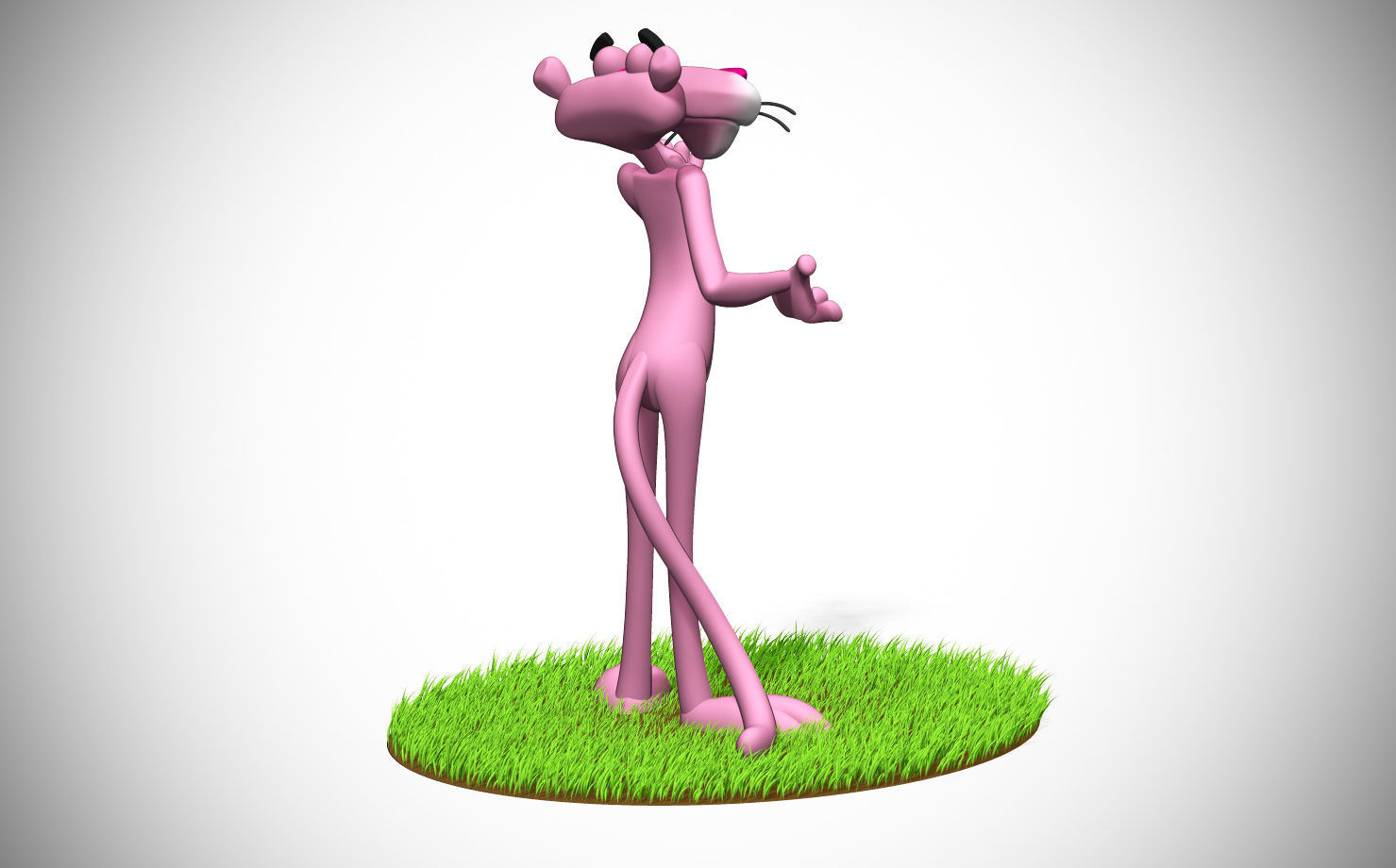 Pink Panther 3D print model_5