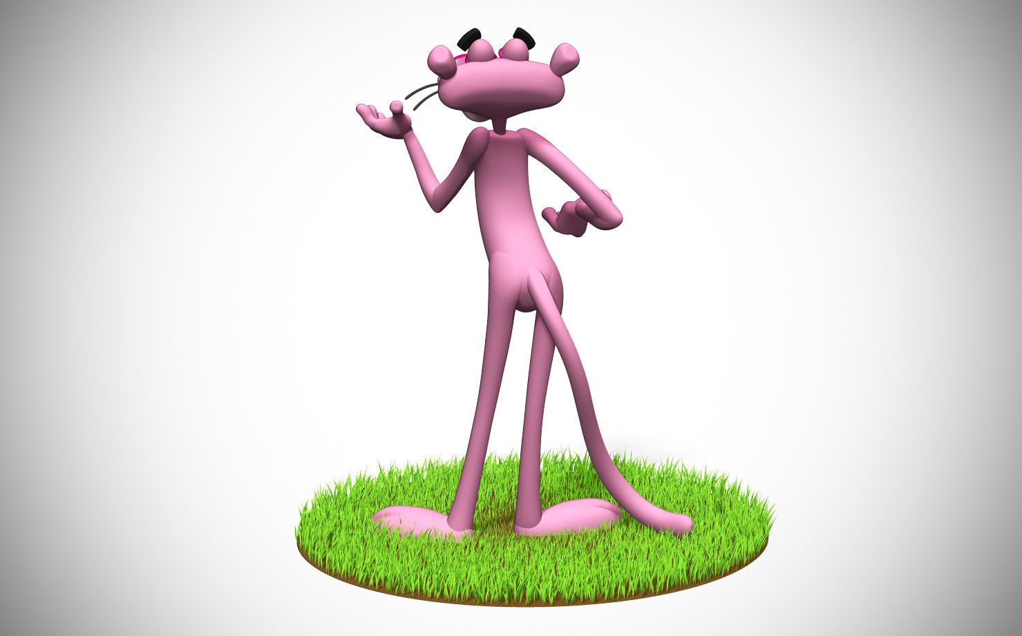 Pink Panther 3D print model_6