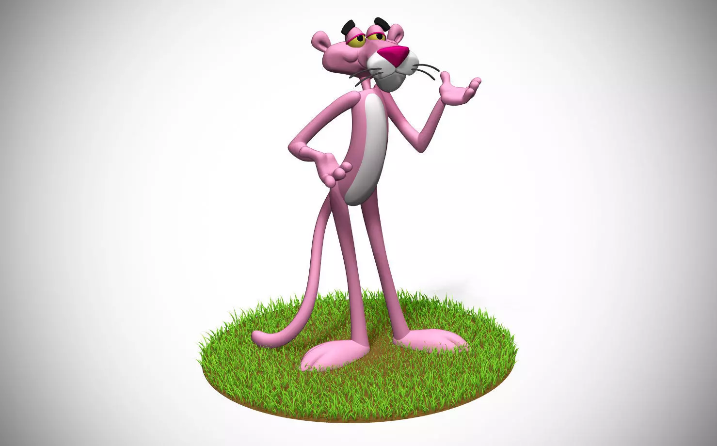 Pink Panther 3D print model_0