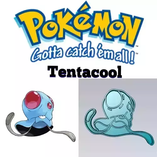 Amazing Pokemon Tentacool Cookie Cutter Stamp Cake Decorating  3D model